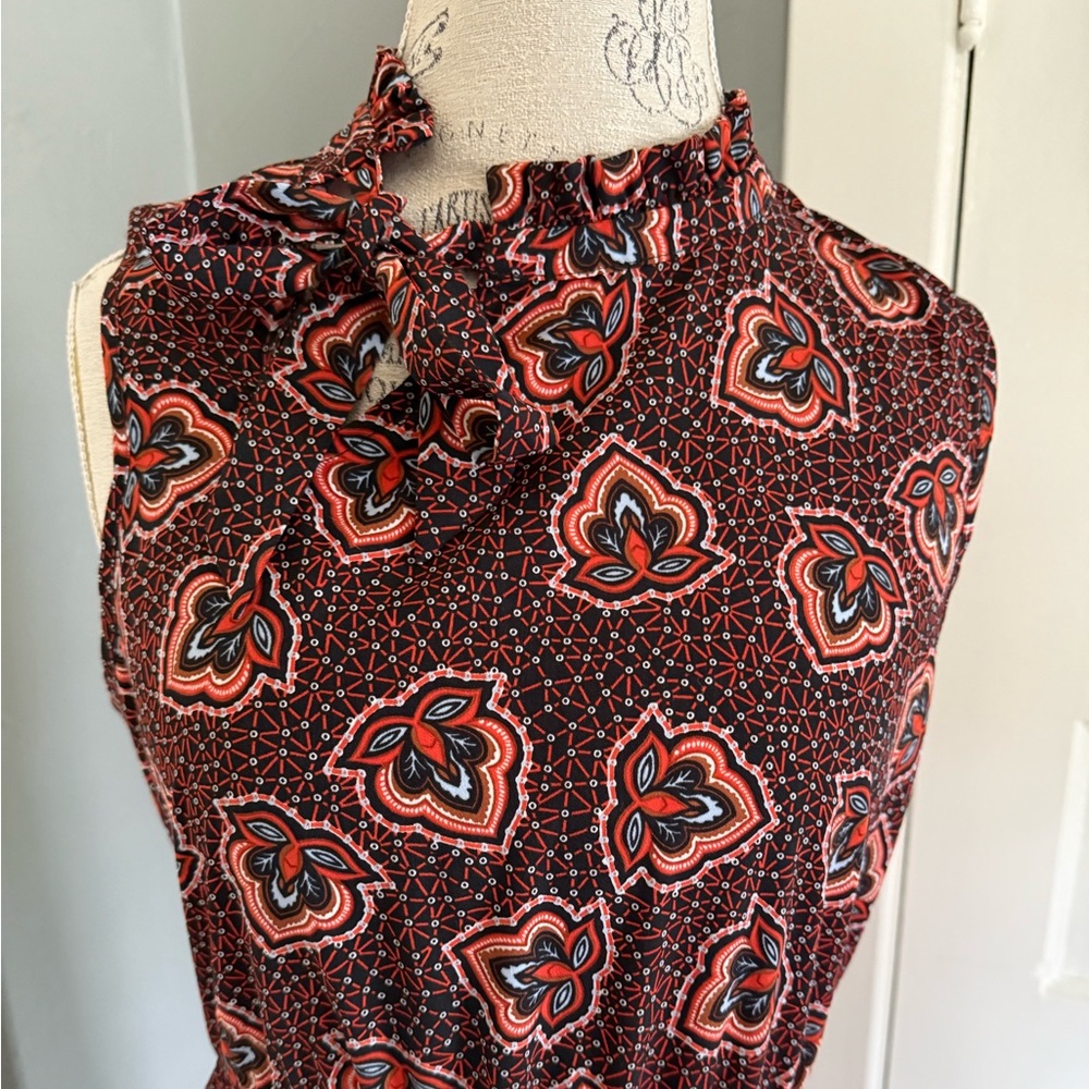 Groovy Maxi Dress in Red and Black